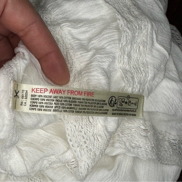 Free People Marley Romper white/Ivory XSmall NWT - Picture 8 of 15